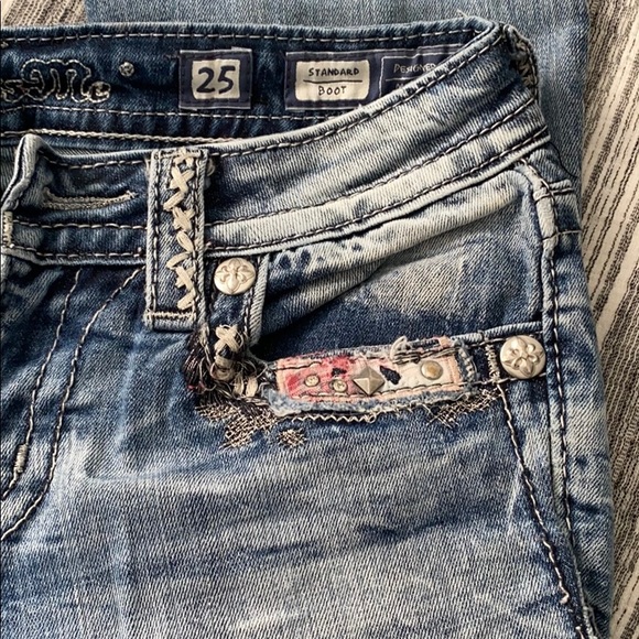 Distressed Flannel Miss Mes - Picture 6 of 7